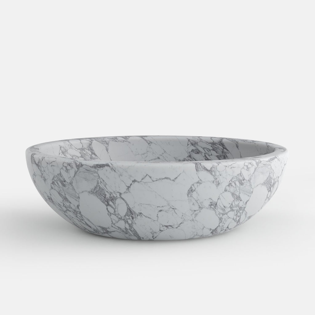Bain rond marbre arabescatto corchia 