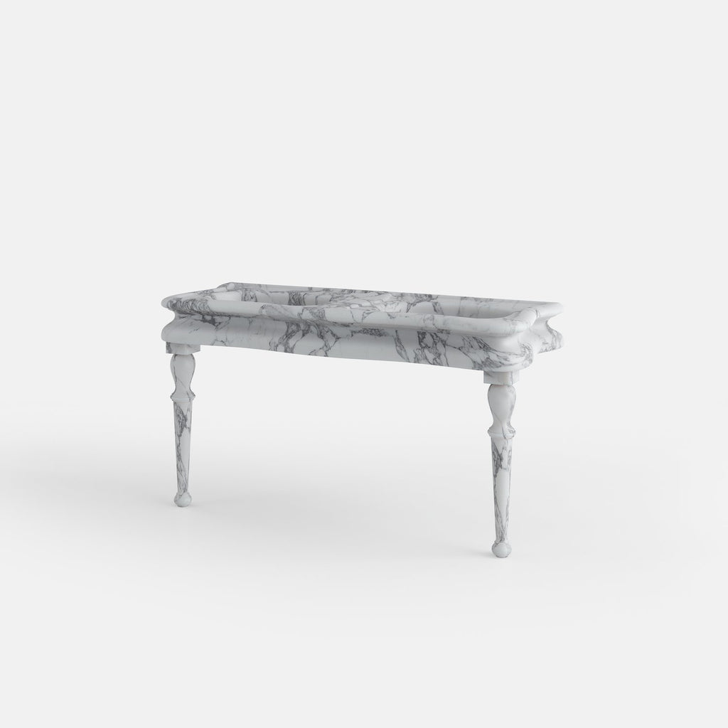 Double lavabo marbre arabescato corchia 2