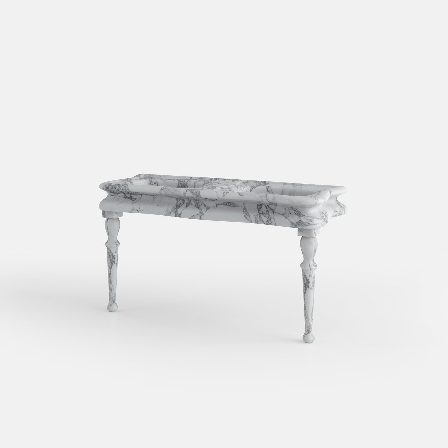 Double lavabo marbre arabescato corchia 2