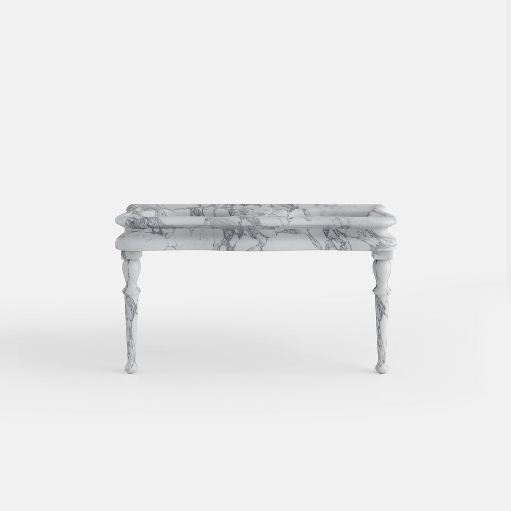 Double lavabo marbre arabescato corchia 