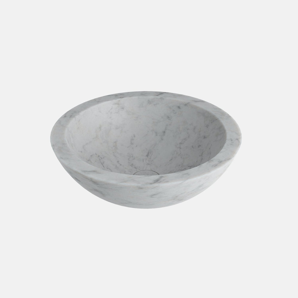 Lavabo marbre carrara blanc 2 