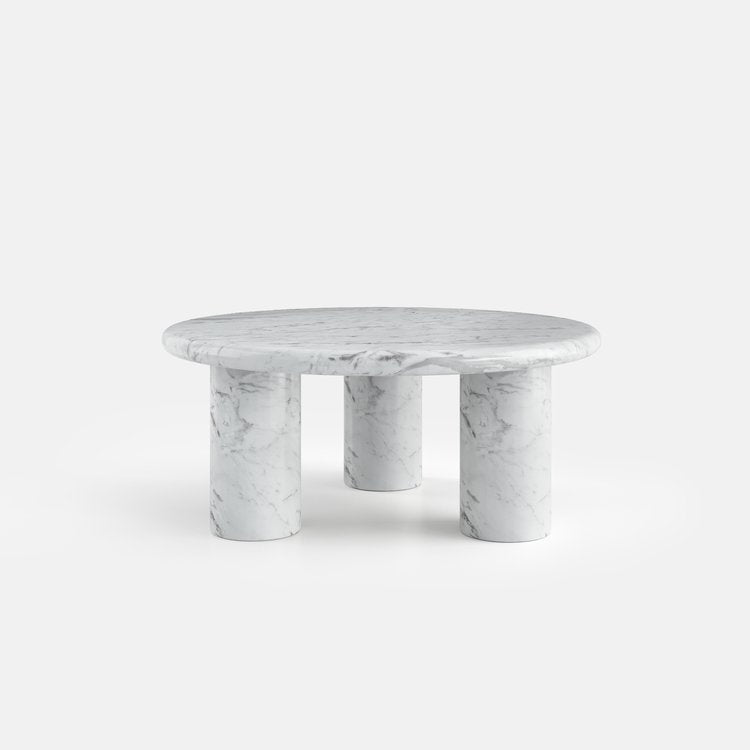 table basse ronde en marbre